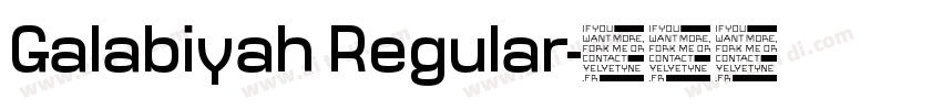 Galabiyah Regular字体转换